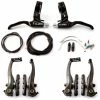 Clarks V-Brake Calipers + Levers Set -Cockpit butik Clarks V Brake Calipers Levers Set Brake Levers Black NotSet CLK 370 960 CH 5 0