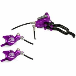 Hope Tech 3 X2 DUO Disc Brake-No Rotor -Cockpit butik Hope Tech 3 X2 DUO Disc Brake No Rotor Disc Brake Callipers Purple T3X2DPUL