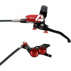 Hope Tech 4 E4 Brake - No Rotor -Cockpit butik Hope Tech 4 E4 Brake No Rotor Disc Brake Callipers Black Red T4E4RR
