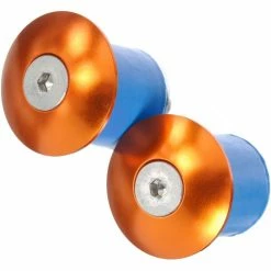 LifeLine Styrpropper (letmetal, Skrues I) -Cockpit butik LifeLine Alloy Screw In Bar End Plugs Bar Ends Orange NotSet 251500443