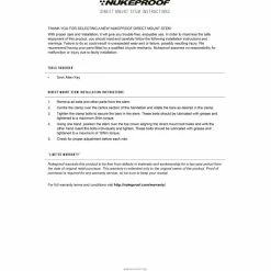 Nukeproof Horizon DM Frempind -Cockpit butik NP Direct Mount Stem instructions