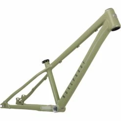 Nukeproof Solum Alloy Frame - Green / Black -Cockpit butik Nukeproof DSolum 260 Alloy Mountain Bike Frame 2022 Artichoke Green 02