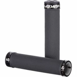 Nukeproof Neutron Knurled Lock On Greb -Cockpit butik Nukeproof Neutron Knurled Lock On Grip Bar Grips Grey NotSet 5056097003450 1