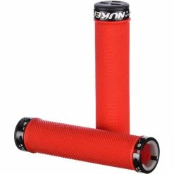 Nukeproof Neutron Knurled Lock On Greb -Cockpit butik Nukeproof Neutron Knurled Lock On Grip Bar Grips Red NotSet 5056097003429 1