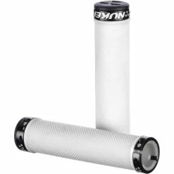 Nukeproof Neutron Knurled Lock On Greb -Cockpit butik Nukeproof Neutron Knurled Lock On Grip Bar Grips White NotSet NP15GRPELMKNWHT 1