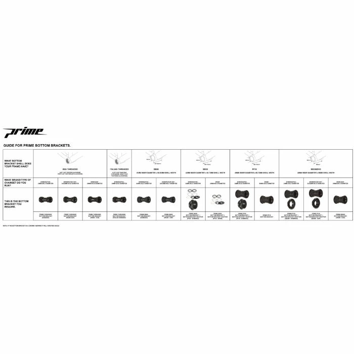 Prime Bottom Bracket Adaptor (PF30 - Shimano) 5 Prime Bottom Bracket Adaptor (PF30 - Shimano) - Billede 3