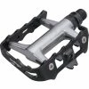 Wellgo LU 950 Flade Pedaler (letmetal) -Cockpit butik Wellgo LU 950 Alloy Flat Pedals Flat Pedals Black Silver 03023100600BLACK