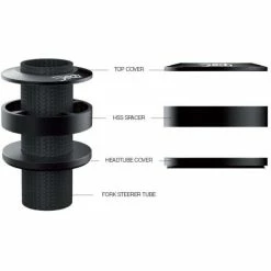 Deda HSS 46 Carbon Spacers 3pk -Cockpit butik prod193903 Black20on20Black NE 03